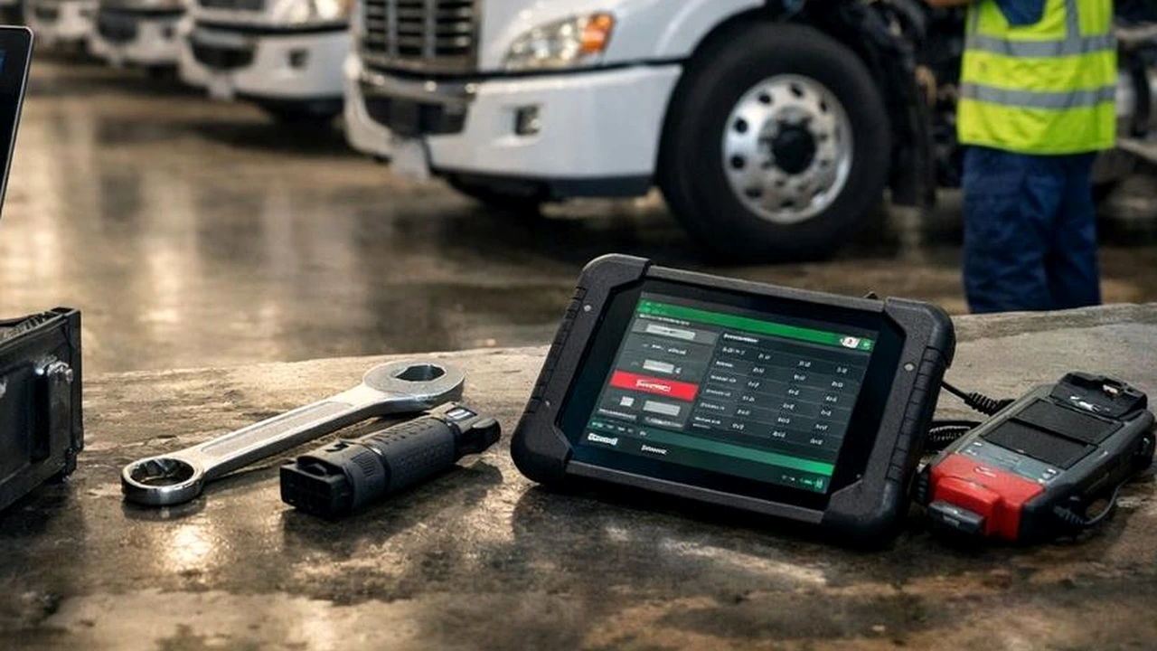 Maintenance véhicule et technicien avec tablette